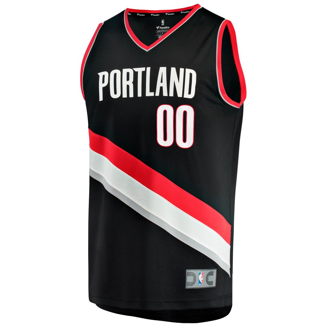 Scoot Henderson Portland Trail Blazers Fanatics Fast Break Replica Jersey - Icon Edition - Black Official NBA Team Apparel Basketball Fan Gear