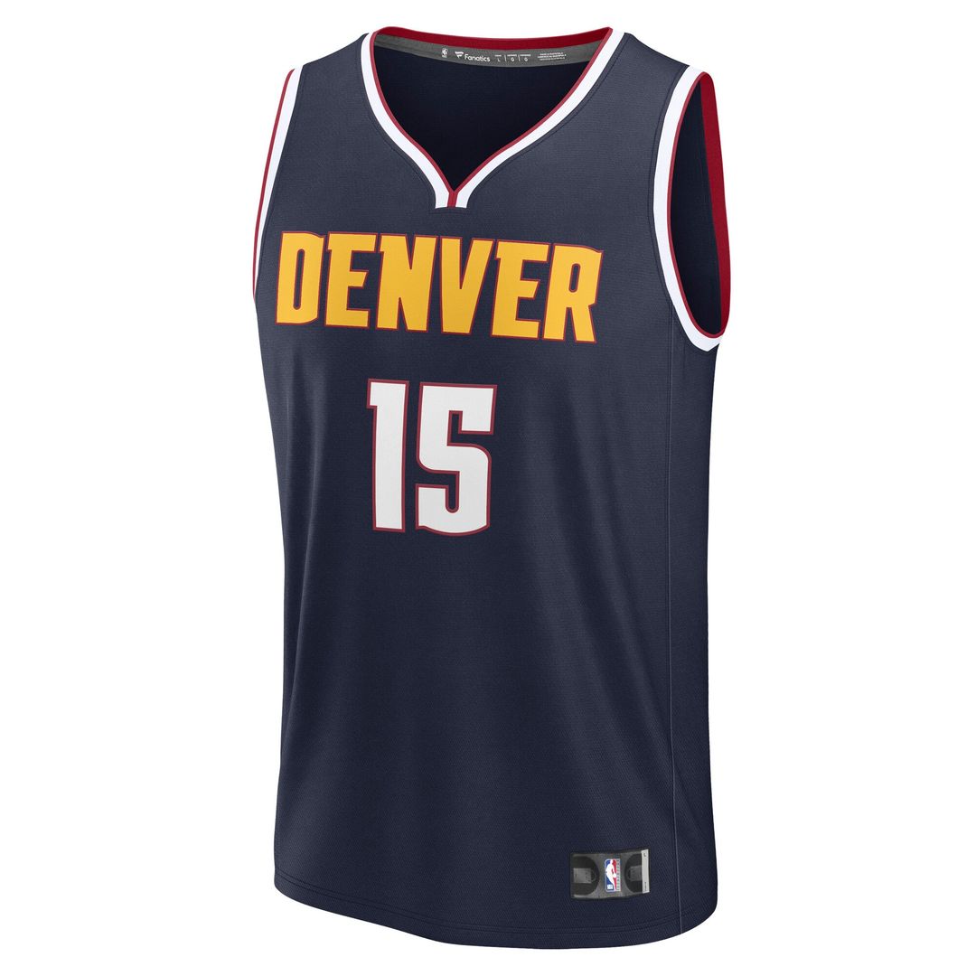 Nikola Jokic Denver Nuggets Fanatics Fast Break Replica Player Jersey - Icon Edition - Navy Official NBA Team Apparel Basketball Fan Gear