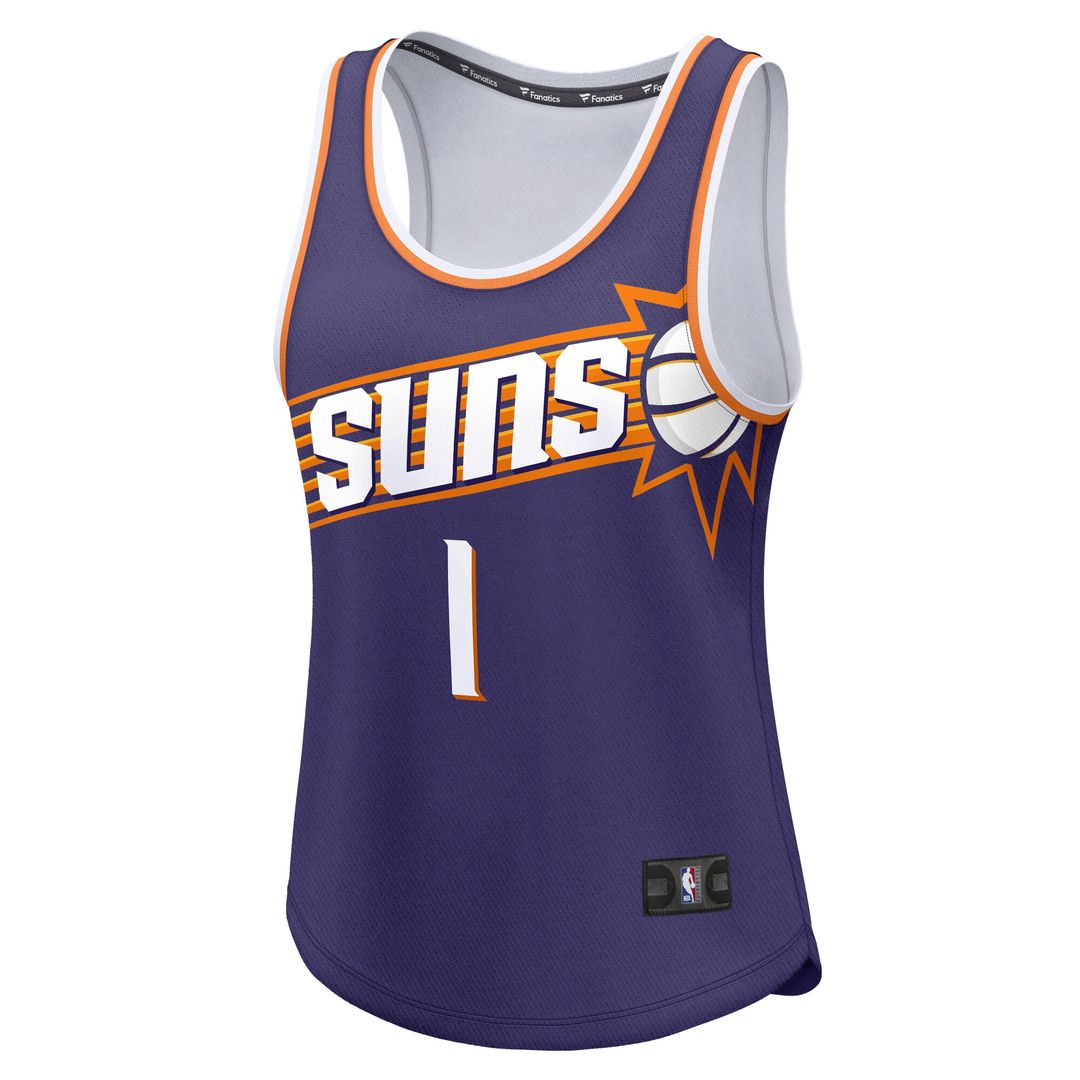 Devin Booker Phoenix Suns Fanatics Women's Fast Break Player Jersey - Icon Edition - Purple Official NBA Team Apparel Basketball Fan Gear