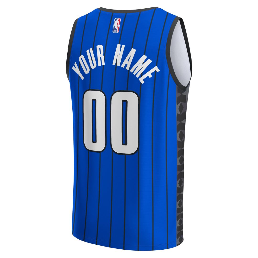 Orlando Magic Fanatics Fast Break Custom Jersey - Blue - Statement Edition Official NBA Team Apparel Basketball Fan Gear