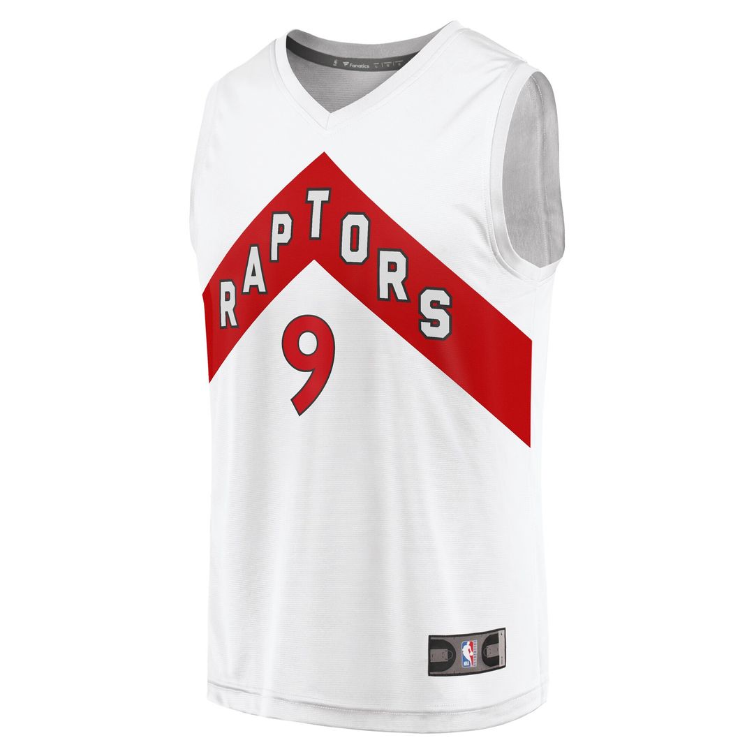 RJ Barrett Toronto Raptors Fanatics Fast Break Player Jersey - Association Edition - White Official NBA Team Apparel Basketball Fan Gear