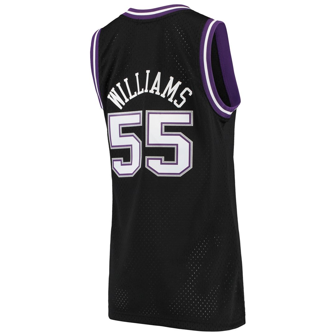 Jason Williams Sacramento Kings Mitchell & Ness Women's 2000/01 Hardwood Classics Swingman Jersey - Black Official NBA Team Apparel Basketball Fan Gea