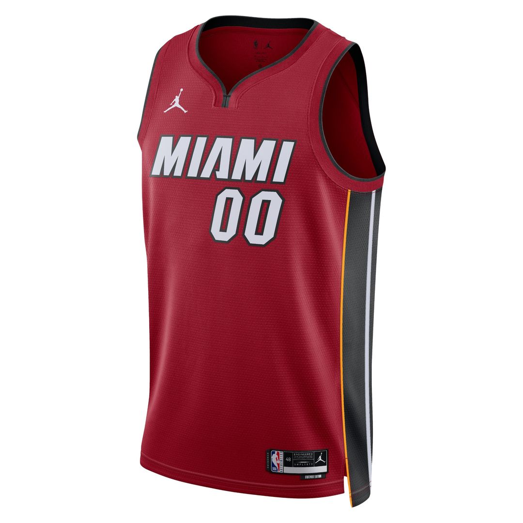 Miami Heat Jordan Brand Unisex 2022/23 Swingman Custom Jersey - Statement Edition - Red Official NBA Team Apparel Basketball Fan Gear