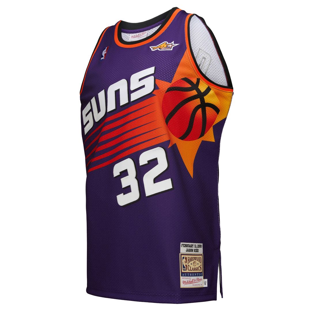 Jason Kidd Phoenix Suns Mitchell & Ness 2000 NBA All-Star Game Authentic Jersey - Purple Official NBA Team Apparel Basketball Fan Gear