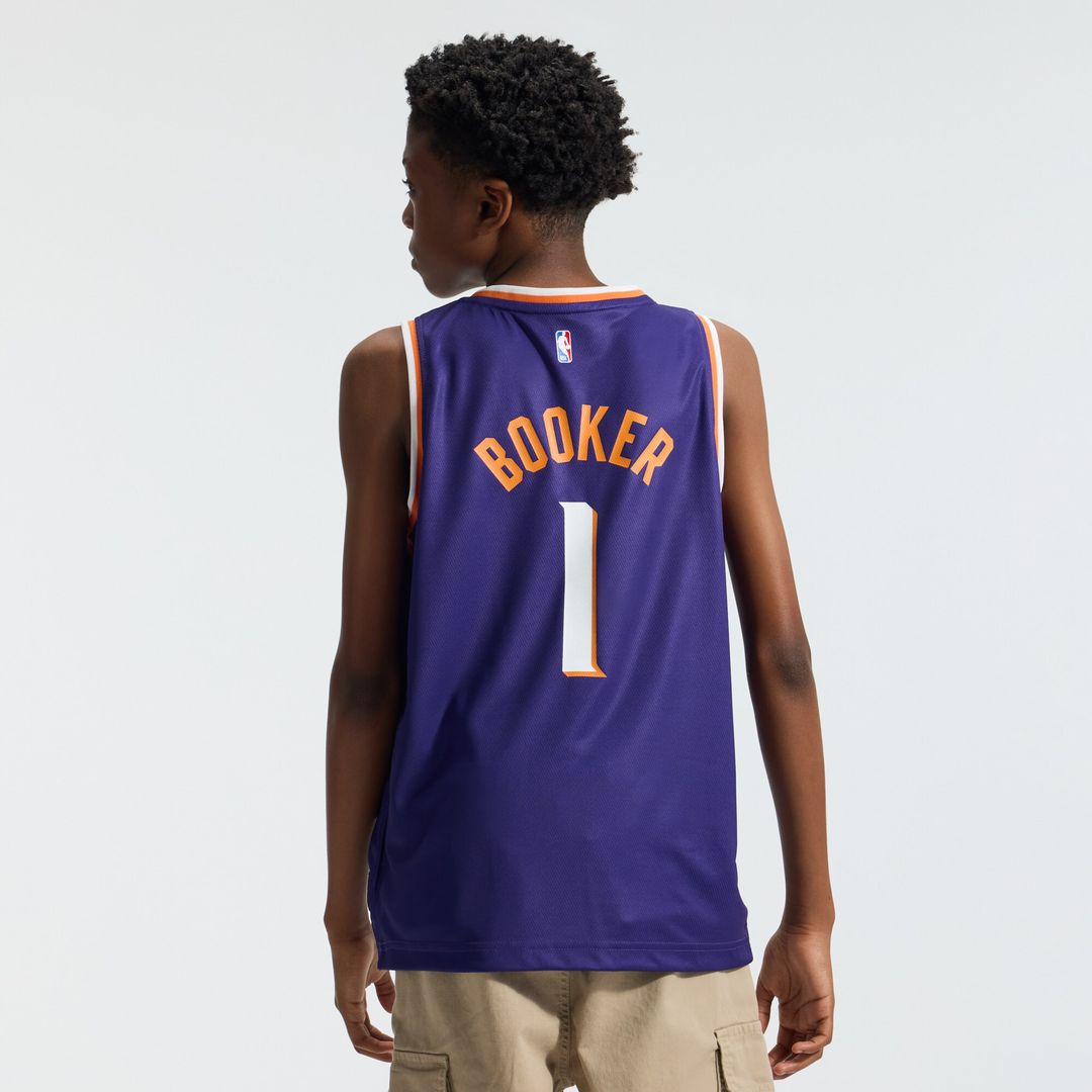 Devin Booker Phoenix Suns Fanatics Youth Fast Break Replica Player Jersey - Icon Edition - Purple Official NBA Team Apparel Basketball Fan Gear