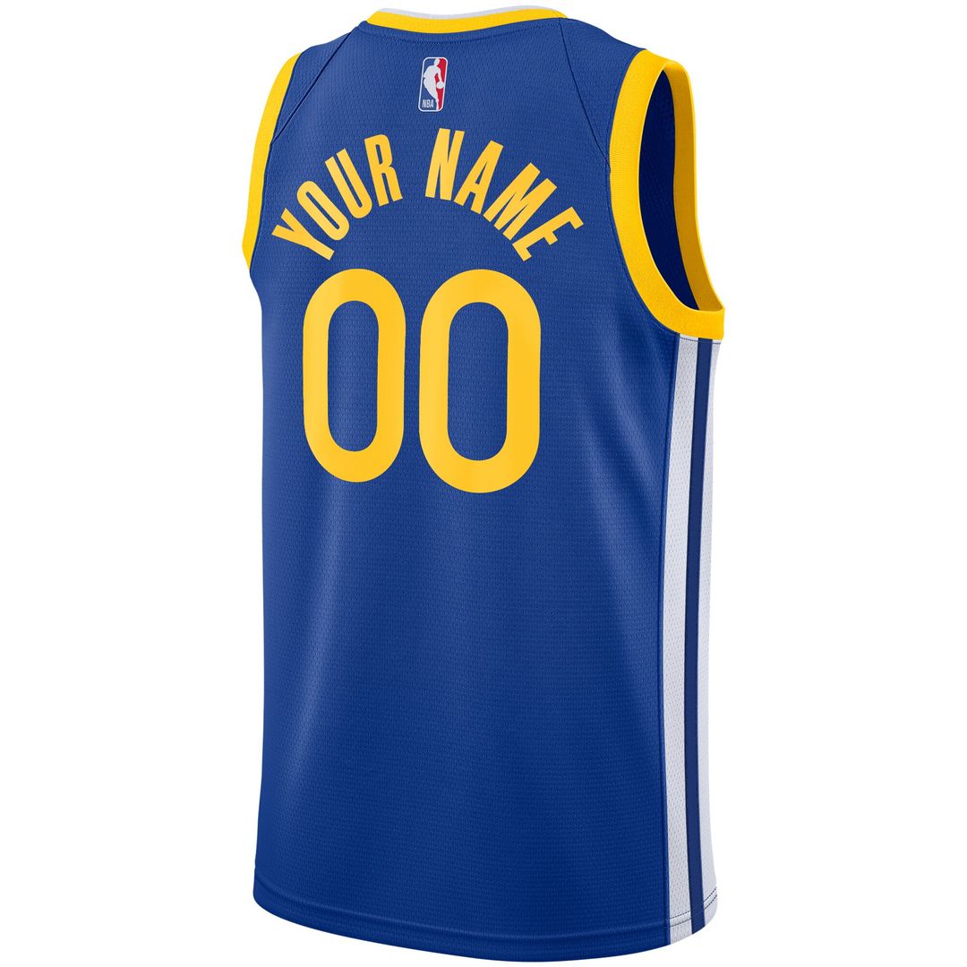 Golden State Warriors Nike Unisex 2019/20 Custom Swingman Jersey - Royal - Icon Edition Official NBA Team Apparel Basketball Fan Gear