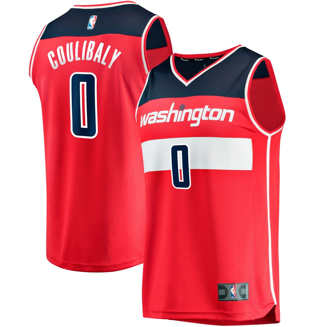 Washington Wizards Fanatics Fast Break Replica Jersey - Icon Edition - Red Official NBA Team Apparel Basketball Fan Gear