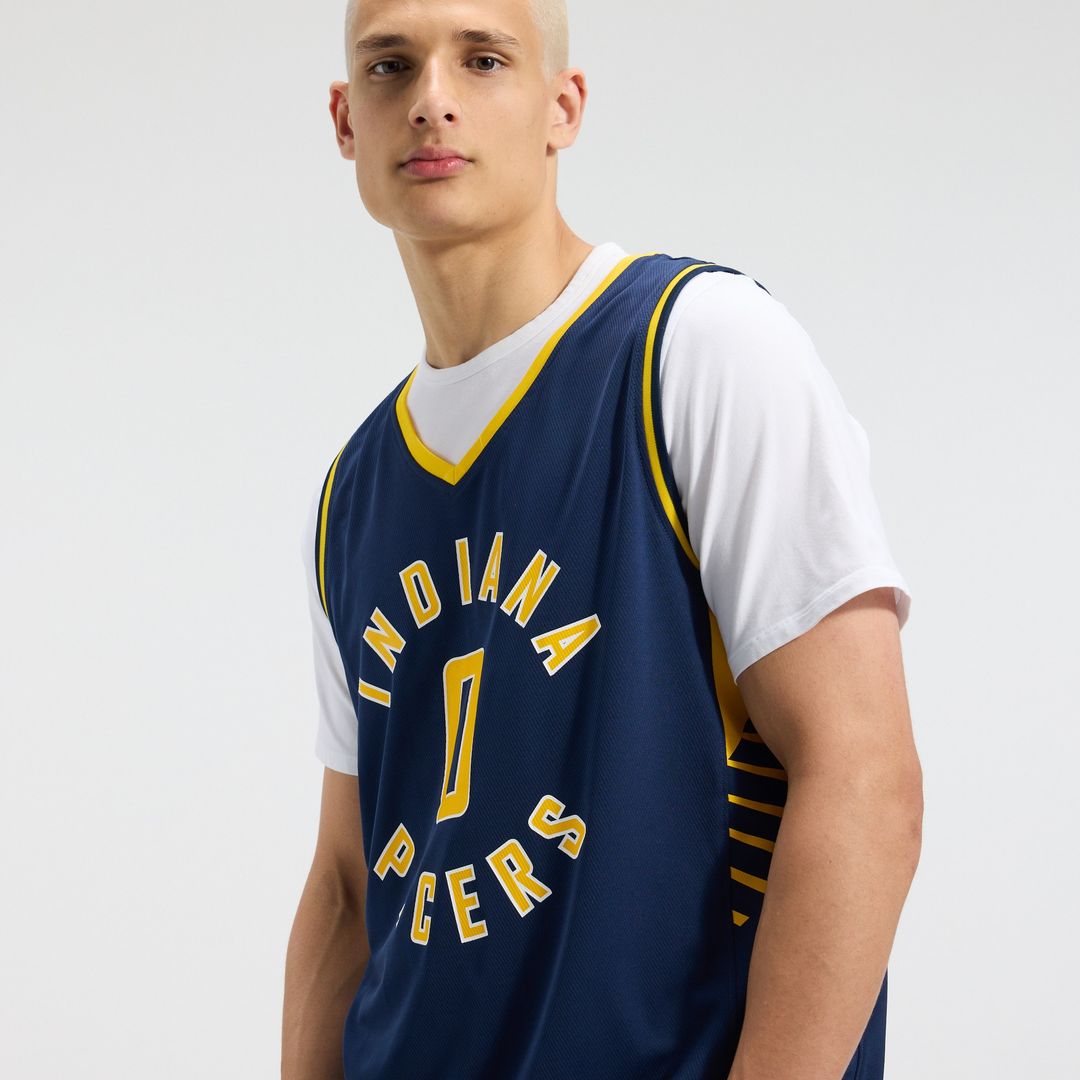 Tyrese Haliburton Indiana Pacers Fanatics Fast Break Replica Jersey - Navy - Icon Edition Official NBA Team Apparel Basketball Fan Gear