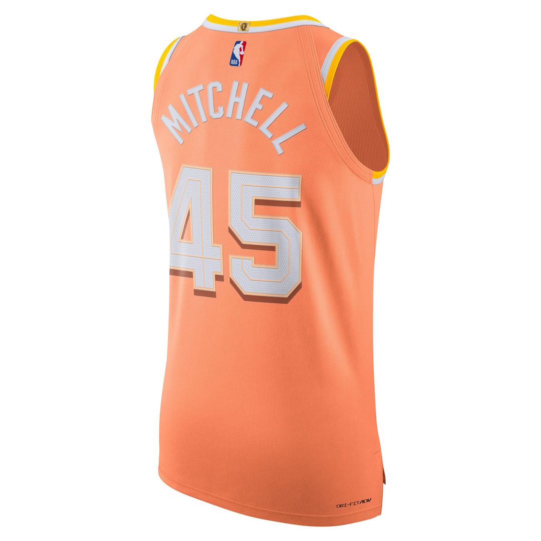 Donovan Mitchell Cleveland Cavaliers Nike Unisex 2025/26 Authentic Jersey - City Edition - Orange Official NBA Team Apparel Basketball Fan Gear