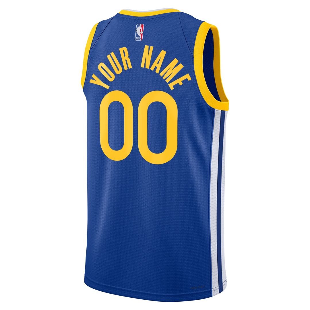 Golden State Warriors Nike Unisex Swingman Custom Jersey Royal - Icon Edition Official NBA Team Apparel Basketball Fan Gear