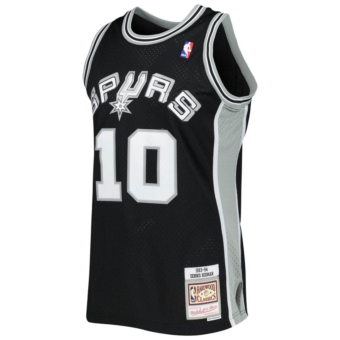 Dennis Rodman San Antonio Spurs Mitchell & Ness 1993/94 Hardwood Classics Swingman Jersey - Black Official NBA Team Apparel Basketball Fan Gear