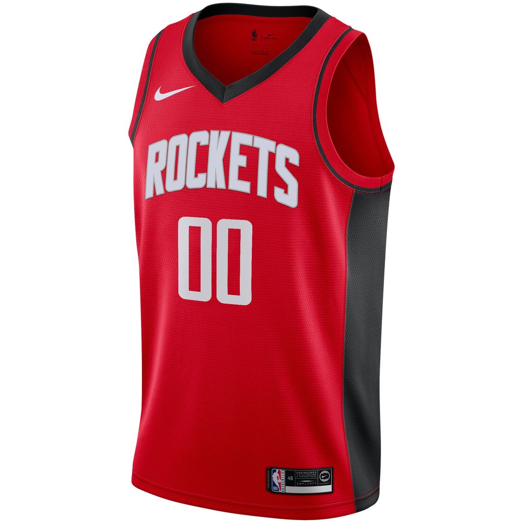Houston Rockets Nike Custom Swingman Jersey - Icon Edition - Red Official NBA Team Apparel Basketball Fan Gear