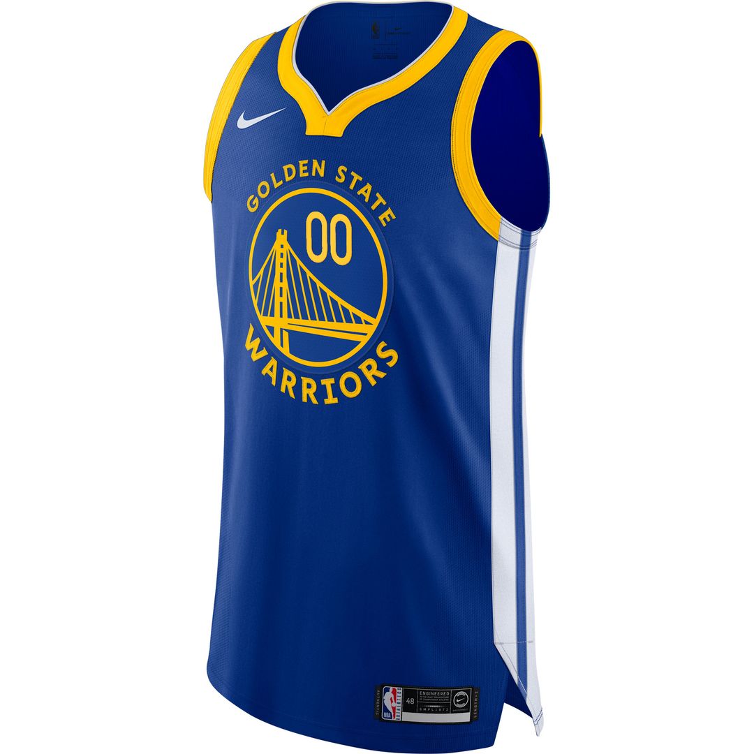 Golden State Warriors Nike 2020/21 Authentic Custom Jersey Blue - Icon Edition Official NBA Team Apparel Basketball Fan Gear