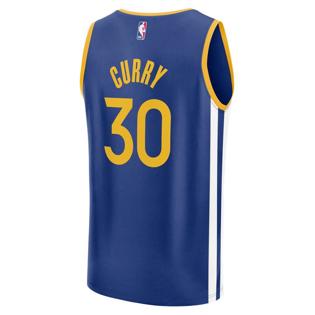 Stephen Curry Golden State Warriors Fanatics Fast Break Replica Jersey - Icon Edition - Royal Official NBA Team Apparel Basketball Fan Gear