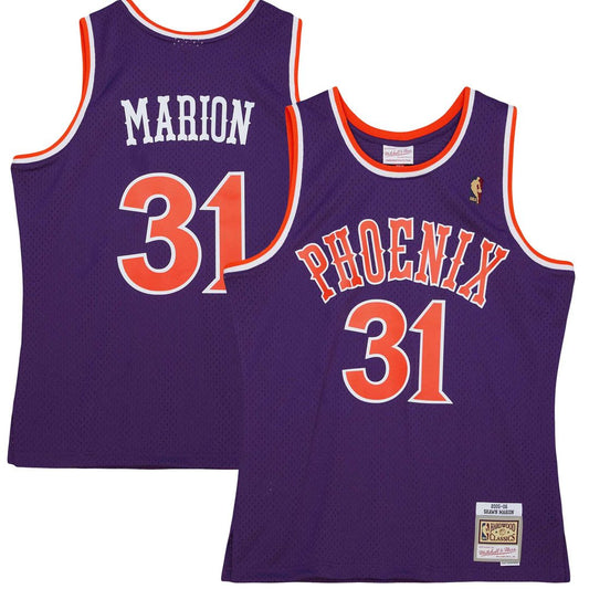 Shawn Marion Phoenix Suns Mitchell & Ness 2005/06 Hardwood Classics Swingman Jersey - Purple Official NBA Team Apparel Basketball Fan Gear