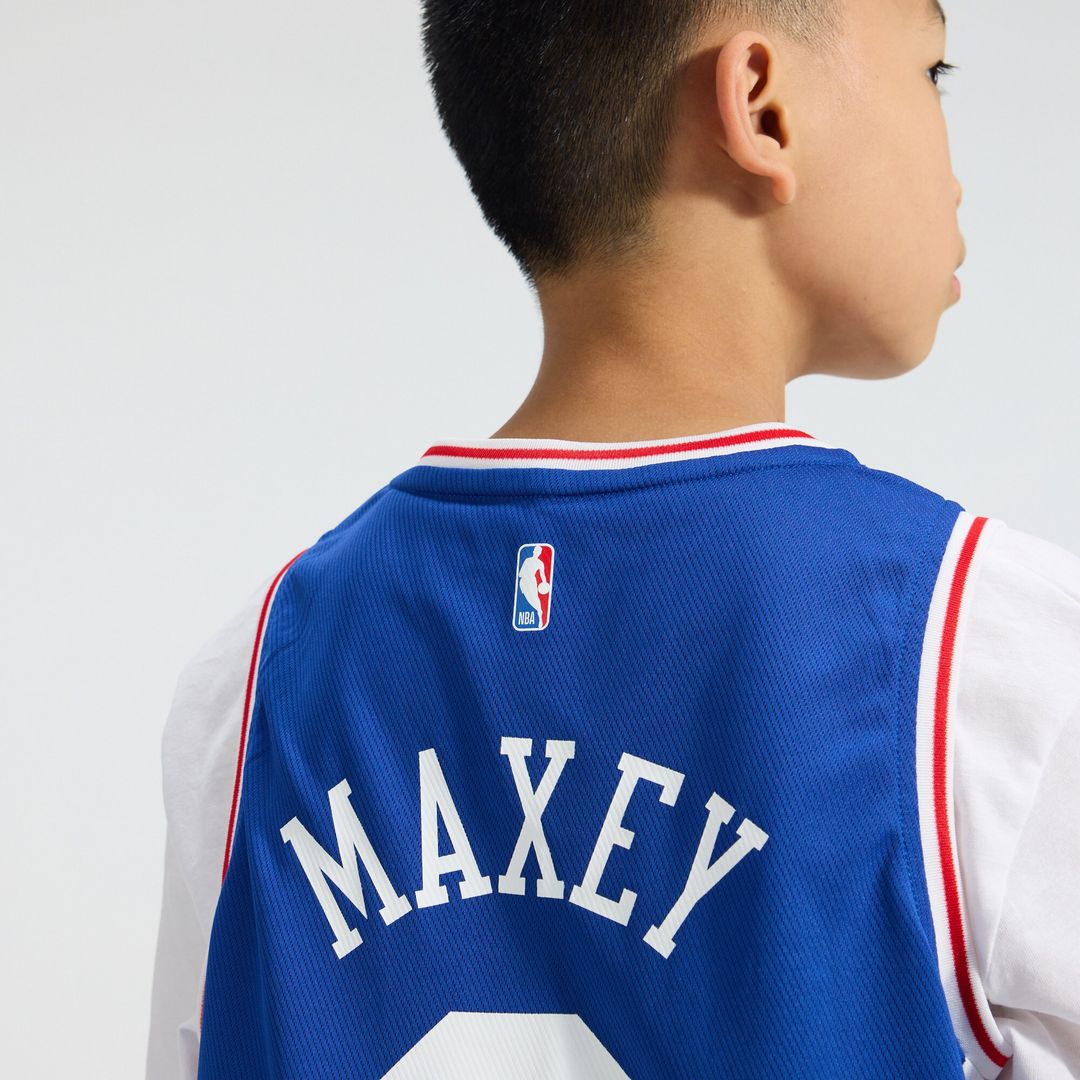 Tyrese Maxey Philadelphia 76ers Fanatics Youth Fast Break Replica Player Jersey - Icon Edition - Royal Official NBA Team Apparel Basketball Fan Gear