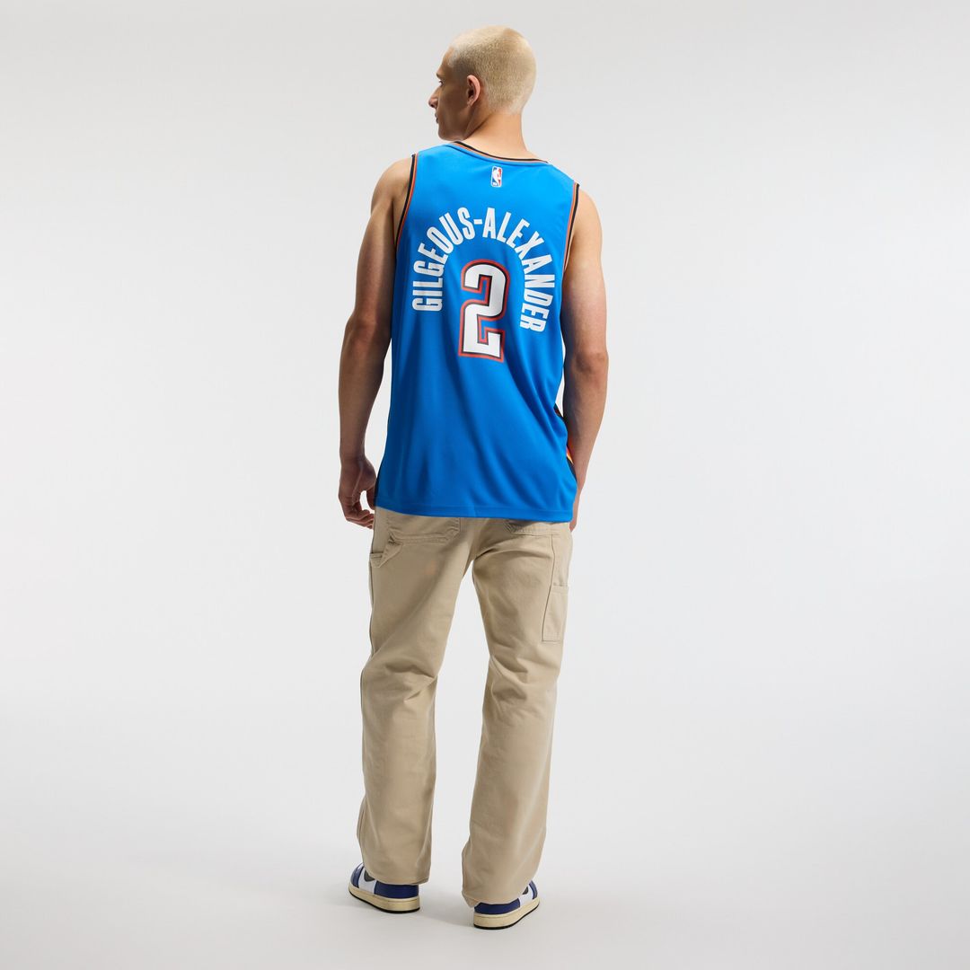 Shai Gilgeous-Alexander Oklahoma City Thunder Fanatics Fast Break Replica Player Jersey - Icon Edition - Blue Official NBA Team Apparel Basketball Fan