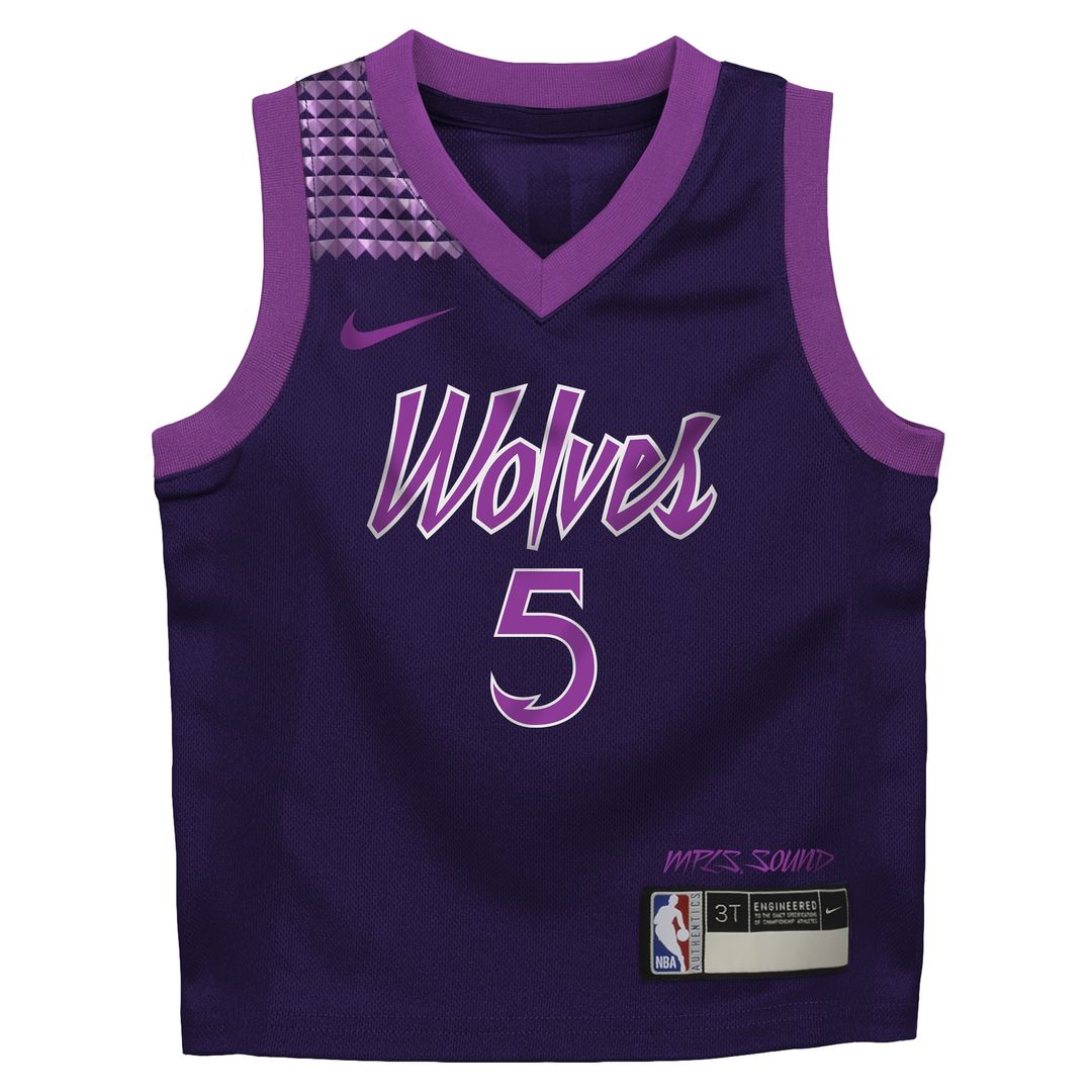 Anthony Edwards Minnesota Timberwolves Nike Infant 2025/26 City Edition Swingman Jersey - Purple Official NBA Team Apparel Basketball Fan Gear