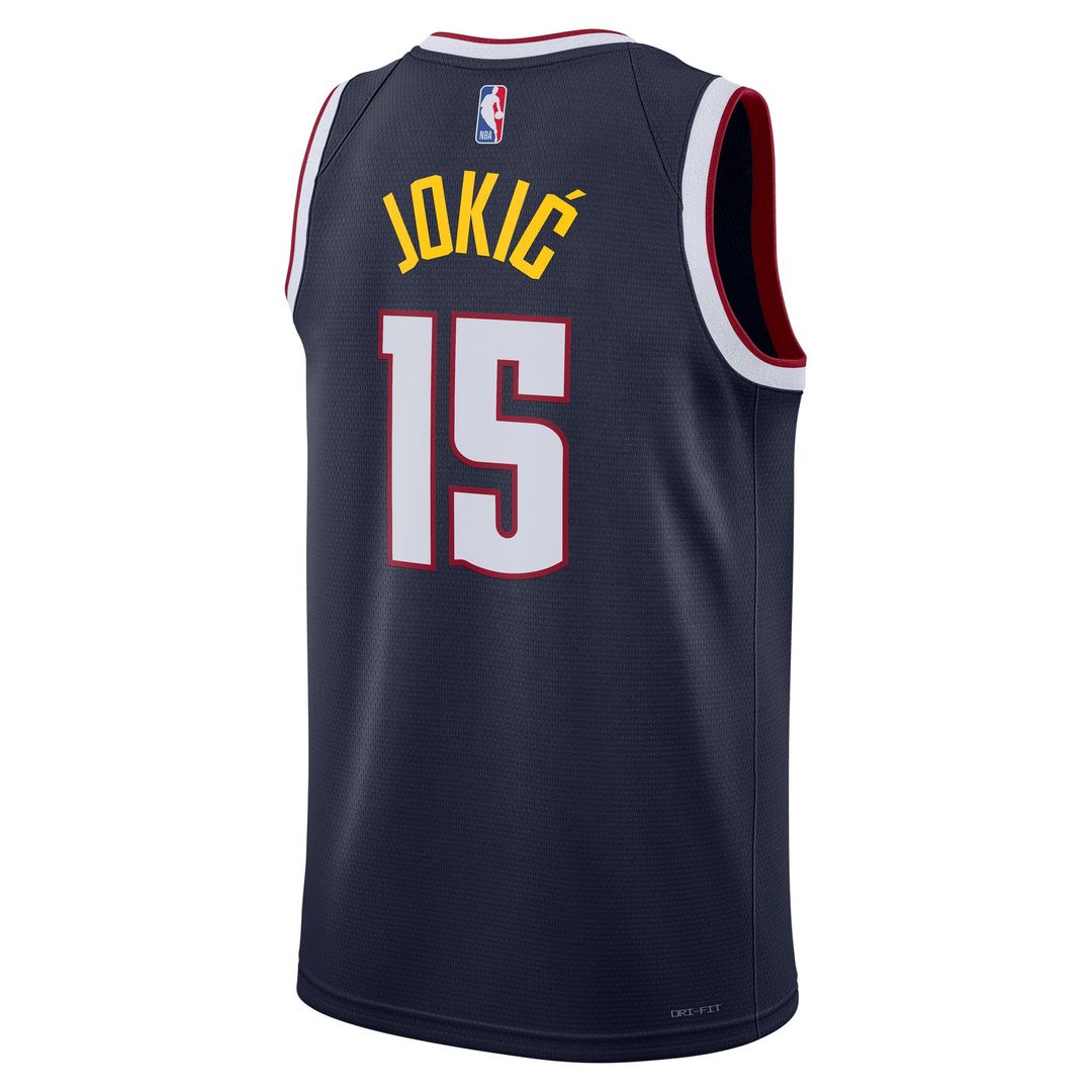 Nikola Jokic Denver Nuggets Nike Unisex Swingman Jersey - Icon Edition - Navy Official NBA Team Apparel Basketball Fan Gear