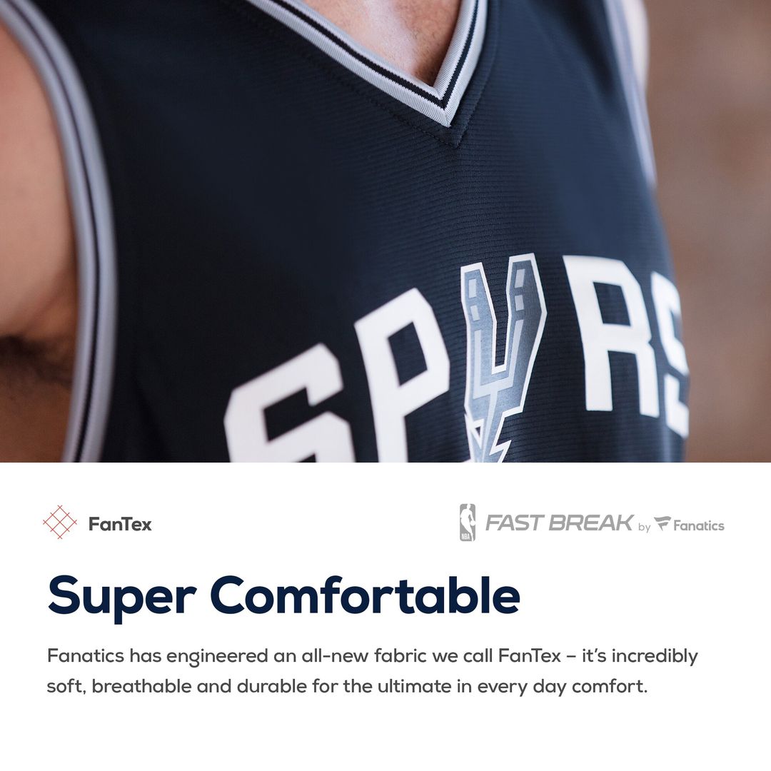 Keldon Johnson San Antonio Spurs Fanatics Fast Break Replica Jersey Black - Icon Edition Official NBA Team Apparel Basketball Fan Gear