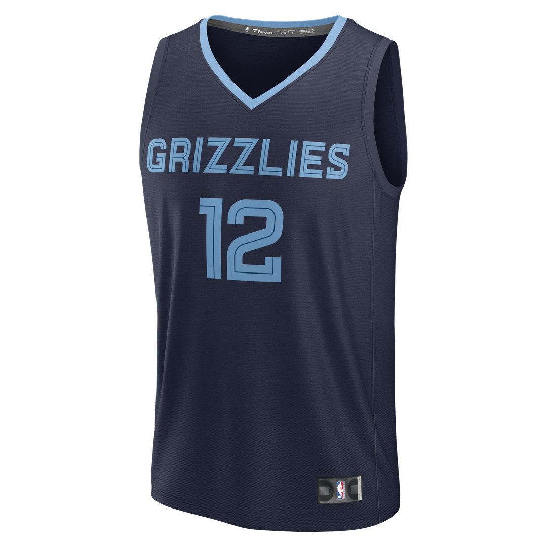 Ja Morant Memphis Grizzlies Fanatics Youth Fast Break Replica Player Jersey - Icon Edition - Navy Official NBA Team Apparel Basketball Fan Gear