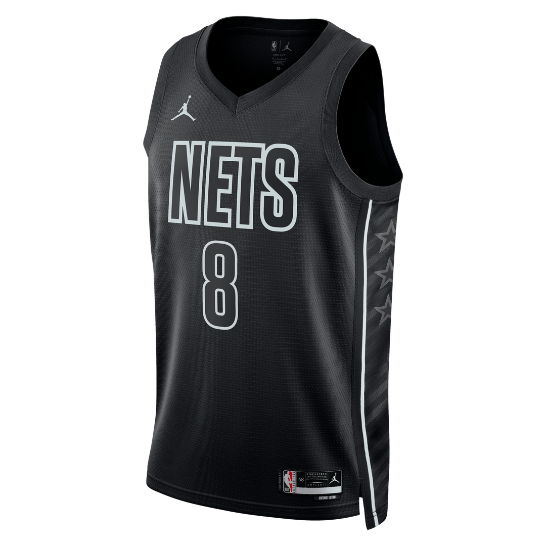 Egor Dëmin Brooklyn Nets Jordan Brand Unisex Swingman Jersey - Statement Edition - Black Official NBA Team Apparel Basketball Fan Gear