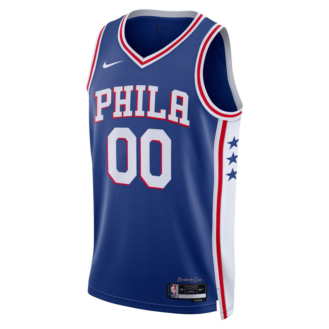 Philadelphia 76ers Nike Unisex 2022/23 Swingman Custom Jersey Royal - Icon Edition Official NBA Team Apparel Basketball Fan Gear