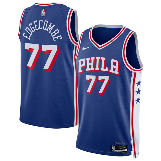 VJ Edgecombe Philadelphia 76ers Nike Unisex Swingman Jersey - Icon Edition - Royal Official NBA Team Apparel Basketball Fan Gear