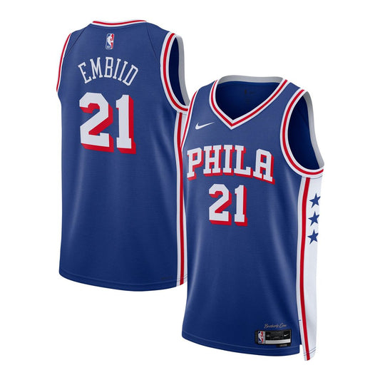 Joel Embiid Philadelphia 76ers Nike Unisex Swingman Jersey - Icon Edition - Royal Official NBA Team Apparel Basketball Fan Gear