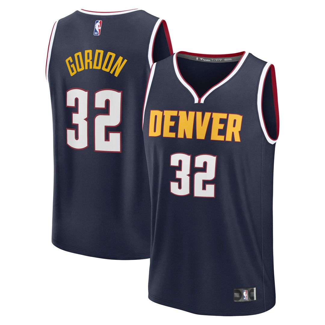 Aaron Gordon Denver Nuggets Fanatics Fast Break Replica Player Jersey - Icon Edition - Navy Official NBA Team Apparel Basketball Fan Gear