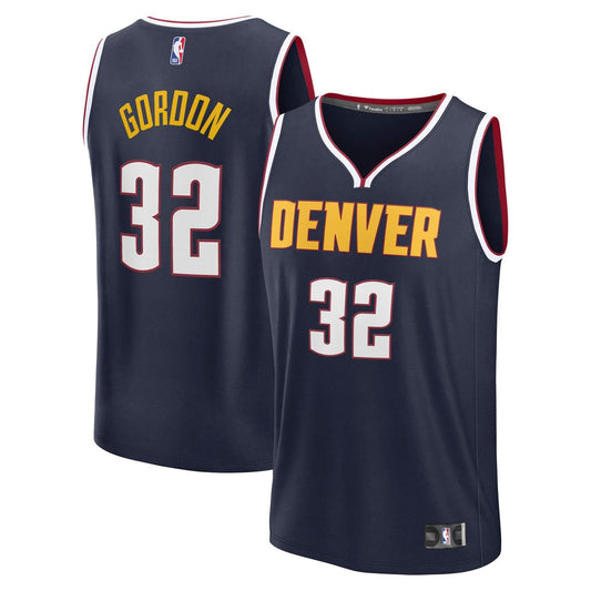 Aaron Gordon Denver Nuggets Fanatics Fast Break Replica Player Jersey - Icon Edition - Navy Official NBA Team Apparel Basketball Fan Gear