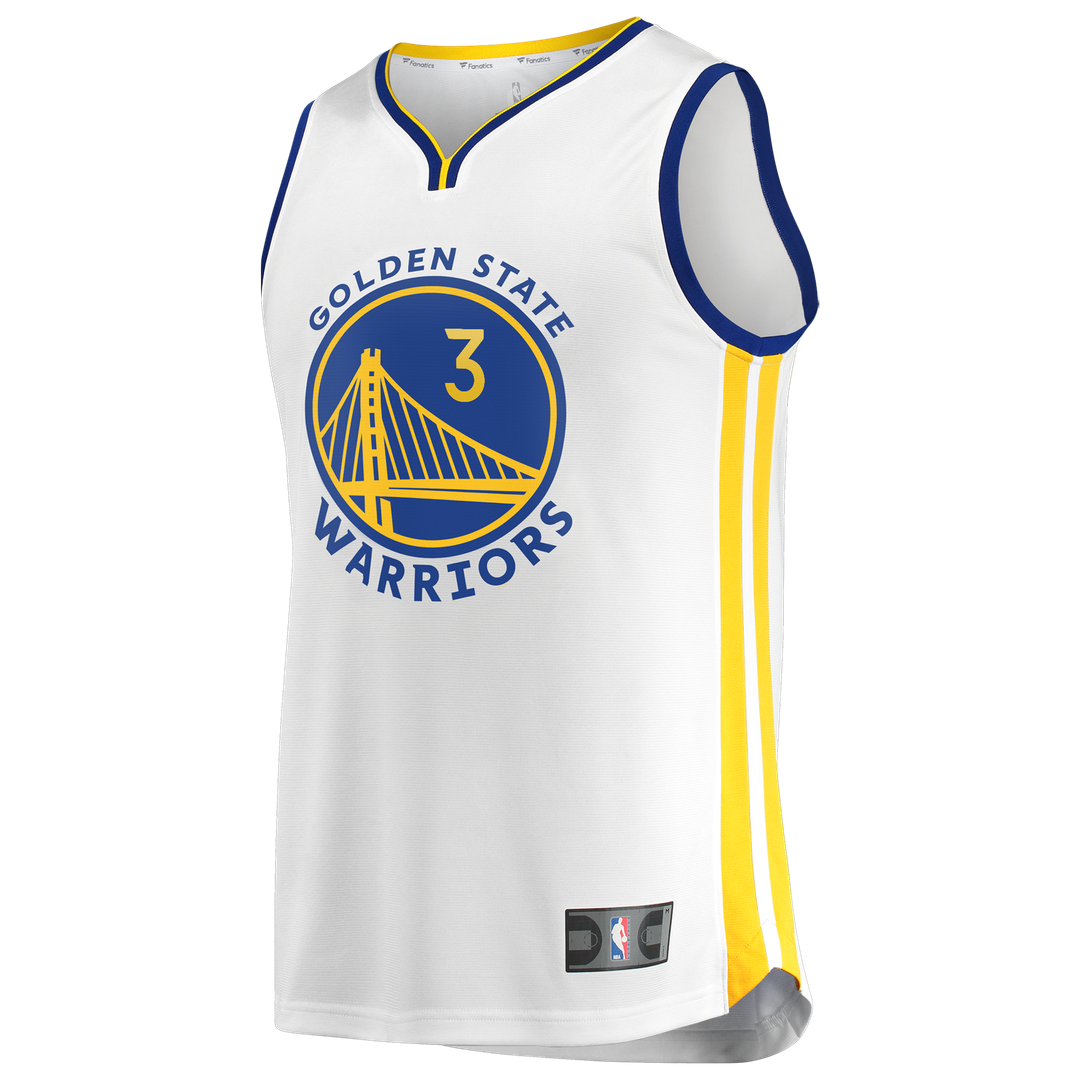 Will Richard Golden State Warriors Fanatics Fast Break Replica Jersey - White - Association Edition Official NBA Team Apparel Basketball Fan Gear