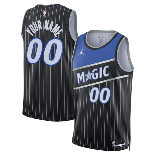 Orlando Magic Jordan Brand Unisex Swingman Custom Jersey - Statement Edition - Black Official NBA Team Apparel Basketball Fan Gear