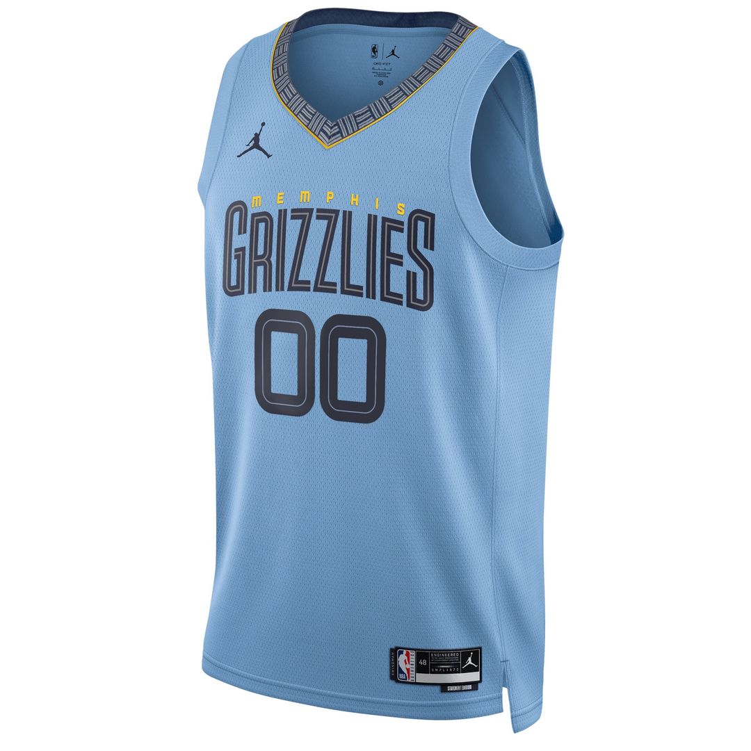 Memphis Grizzlies Jordan Brand Unisex 2022/23 Swingman Custom Jersey - Statement Edition - Blue Official NBA Team Apparel Basketball Fan Gear