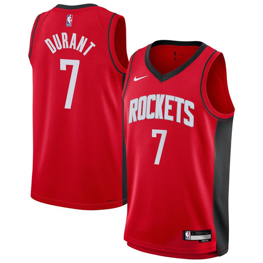 Kevin Durant Houston Rockets Nike Youth Swingman Jersey - Icon Edition - Red Official NBA Team Apparel Basketball Fan Gear