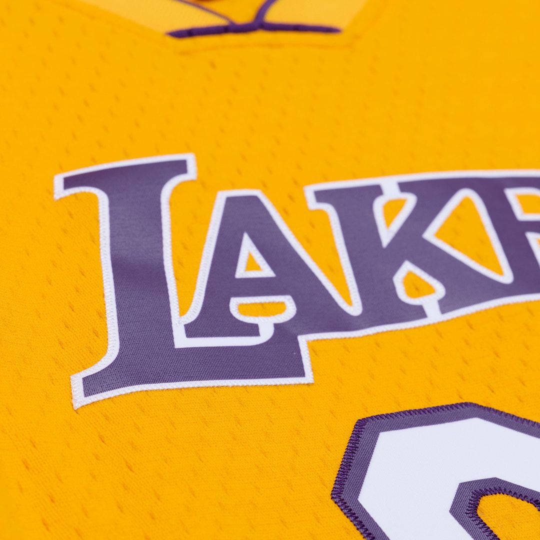 Los Angeles Lakers Mitchell & Ness x Playboi Carti 1999-00 Swingman Jersey - Gold Official NBA Team Apparel Basketball Fan Gear