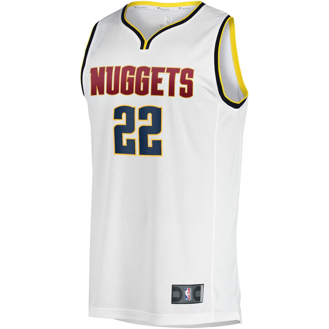Zeke Nnaji Denver Nuggets Fanatics Fast Break Player Jersey - Association Edition - White Official NBA Team Apparel Basketball Fan Gear