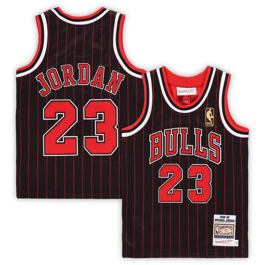 Michael Jordan Chicago Bulls Mitchell & Ness Toddler 1996/97 Hardwood Classics Authentic Jersey - Black Official NBA Team Apparel Basketball Fan Gear