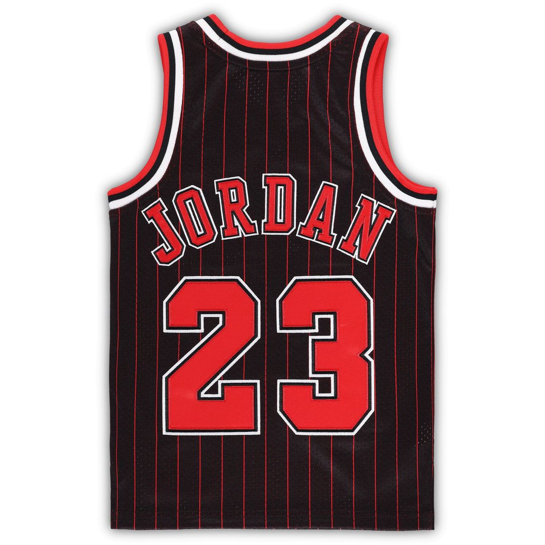 Michael Jordan Chicago Bulls Mitchell & Ness Preschool 1996/97 Hardwood Classics Authentic Jersey - Black Official NBA Team Apparel Basketball Fan Gea