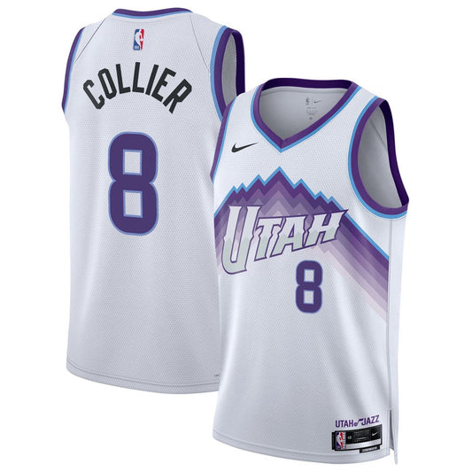 Isaiah Collier Utah Jazz Nike Unisex Swingman Jersey - Association Edition - White Official NBA Team Apparel Basketball Fan Gear