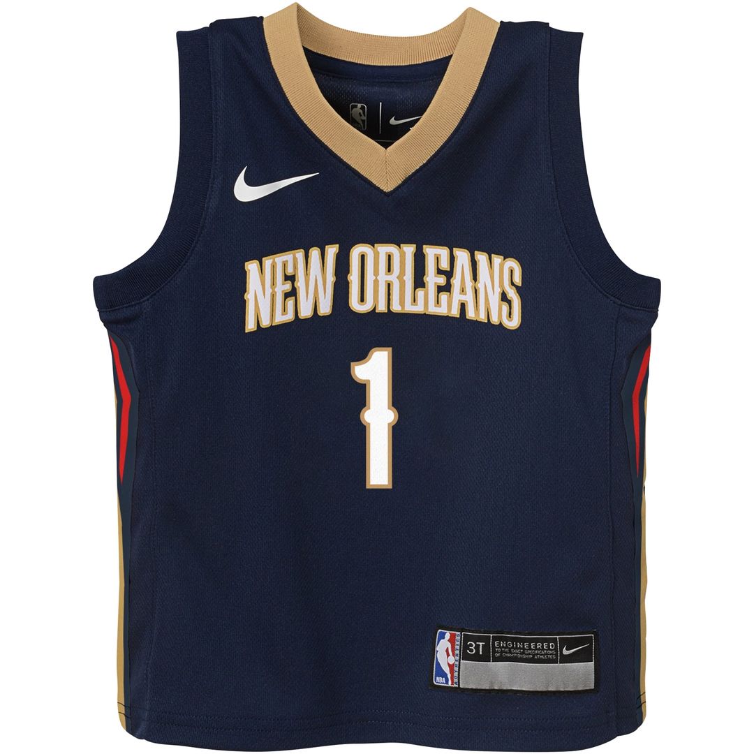 Zion Williamson New Orleans Pelicans Nike Toddler Swingman Player Jersey - Icon Edition - Navy Official NBA Team Apparel Basketball Fan Gear