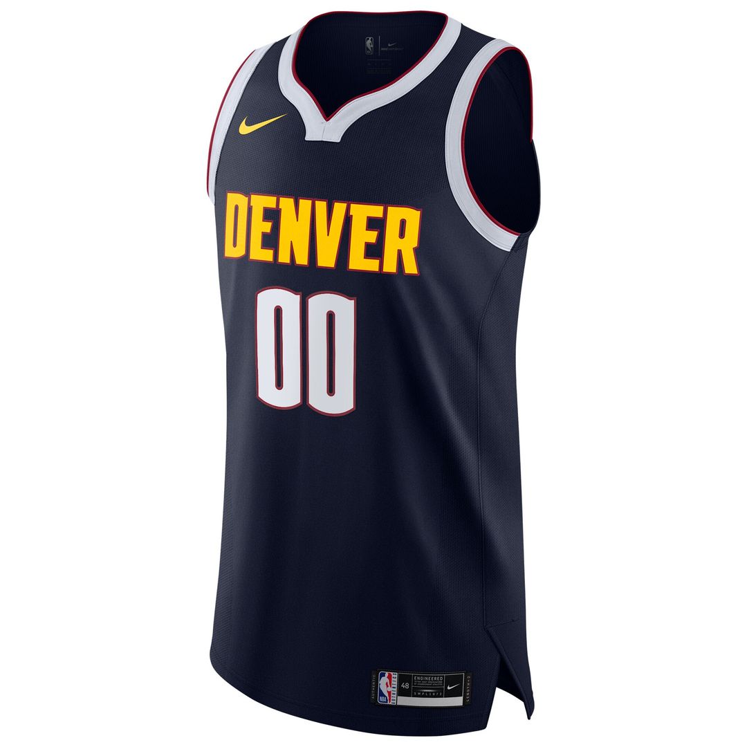 Denver Nuggets Nike 2020/21 Authentic Custom Jersey Navy - Icon Edition Official NBA Team Apparel Basketball Fan Gear