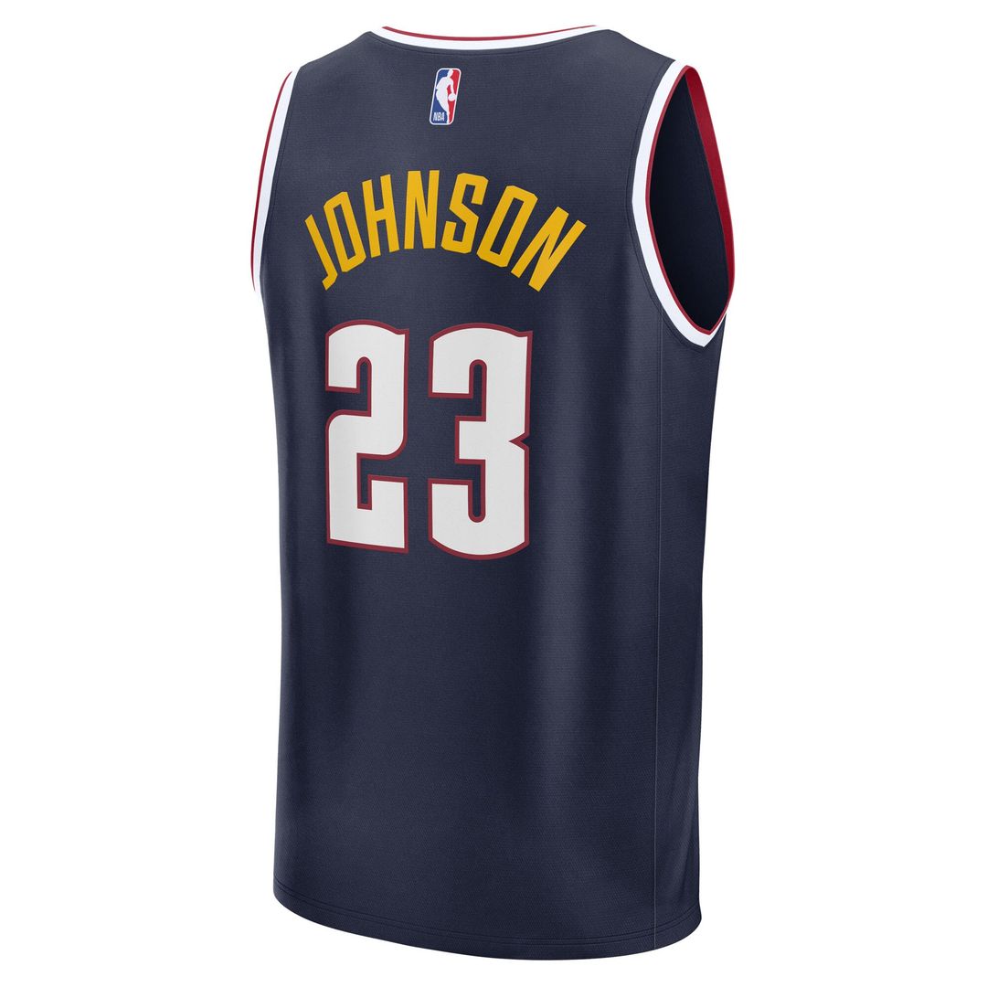 Cameron Johnson Denver Nuggets Fanatics Fast Break Replica Jersey - Navy - Icon Edition Official NBA Team Apparel Basketball Fan Gear