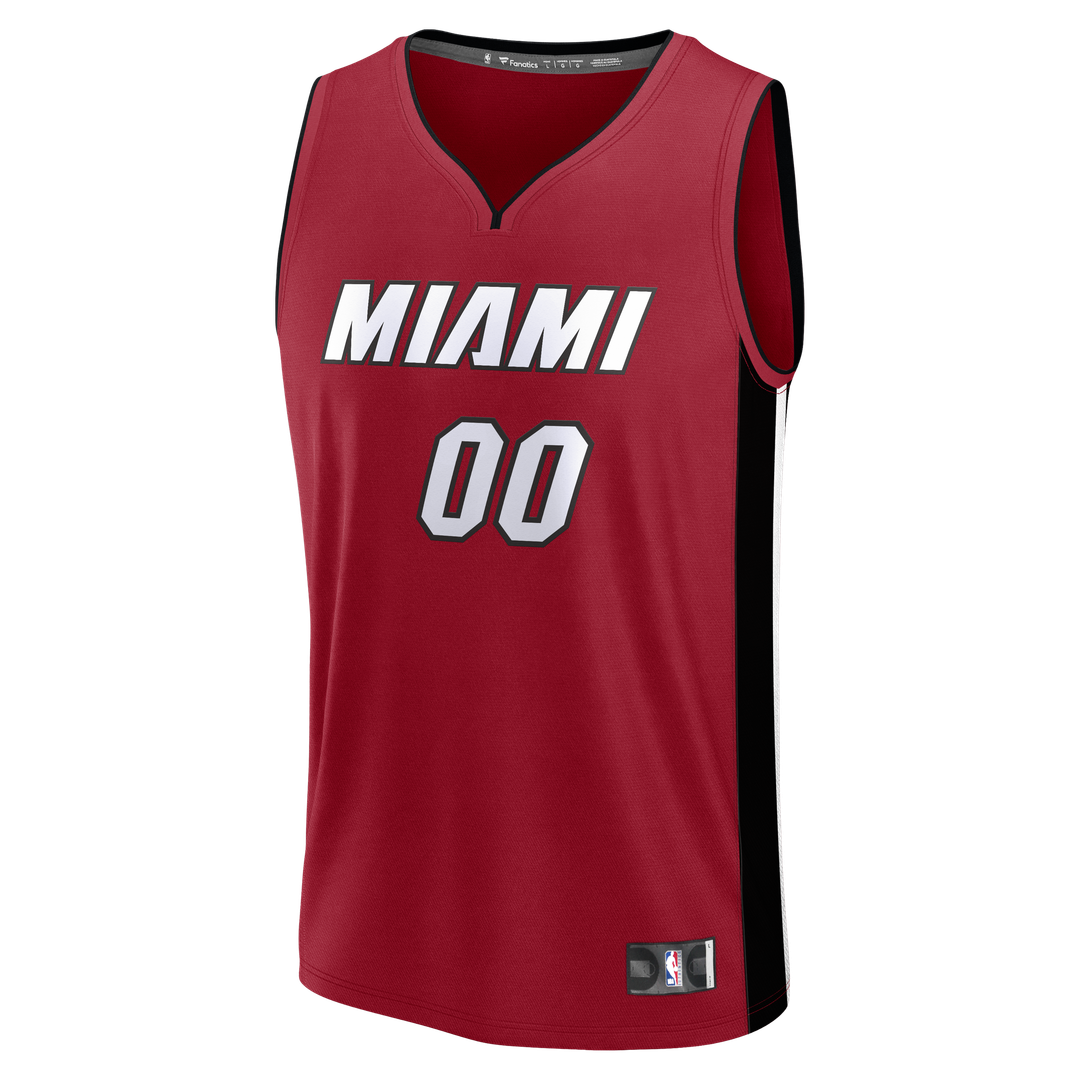 Miami Heat Fanatics Fast Break Custom Jersey - Icon Edition - Black Official NBA Team Apparel Basketball Fan Gear