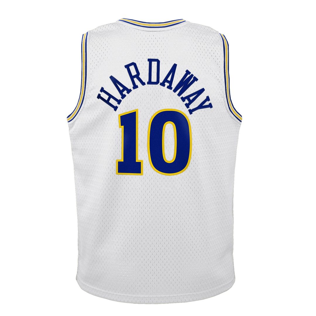Tim Hardaway Golden State Warriors Mitchell & Ness Youth 1990-91 Hardwood Classics Swingman Throwback Home Jersey - White Official NBA Team Apparel Ba