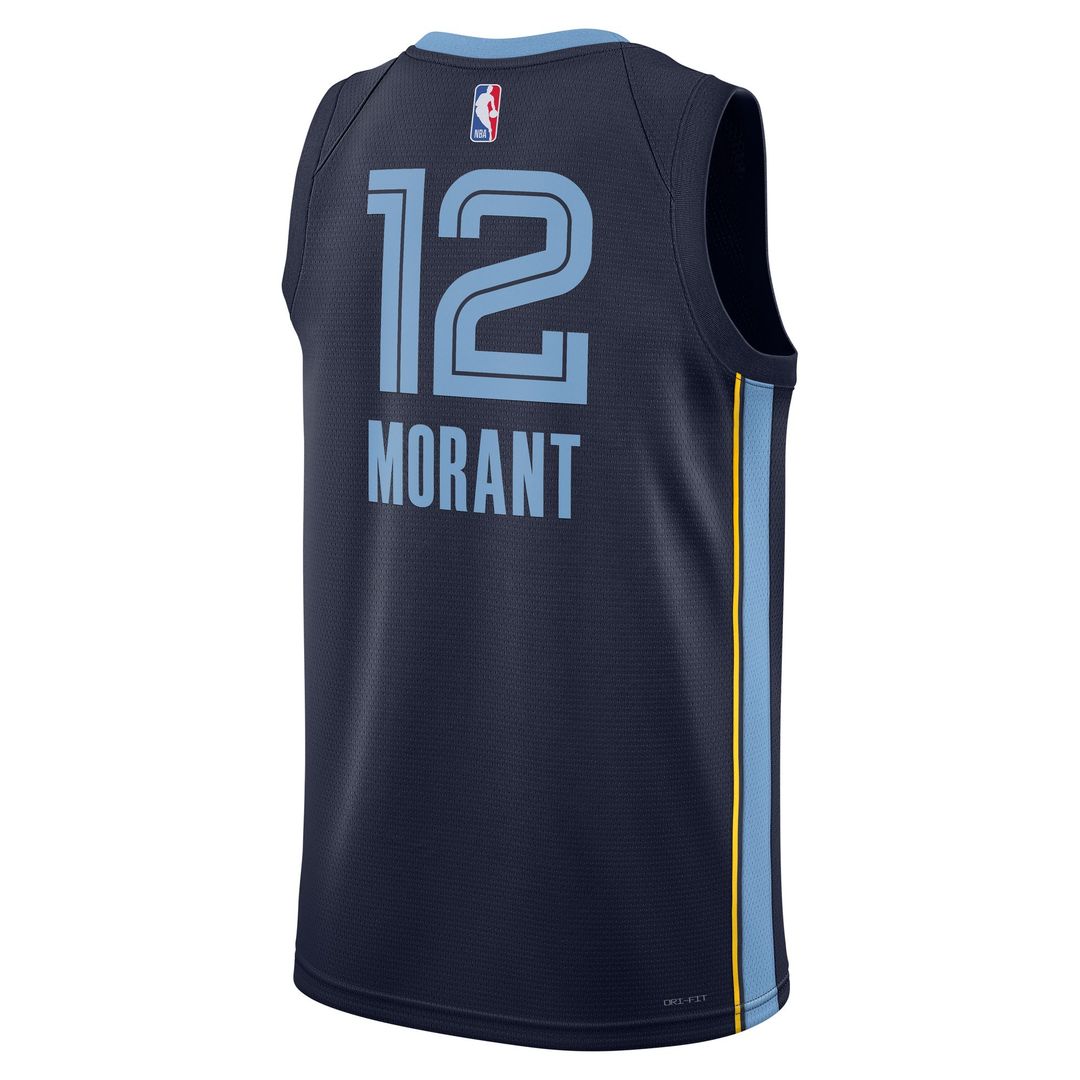 Ja Morant Memphis Grizzlies Nike Unisex Swingman Jersey - Icon Edition - Navy Official NBA Team Apparel Basketball Fan Gear