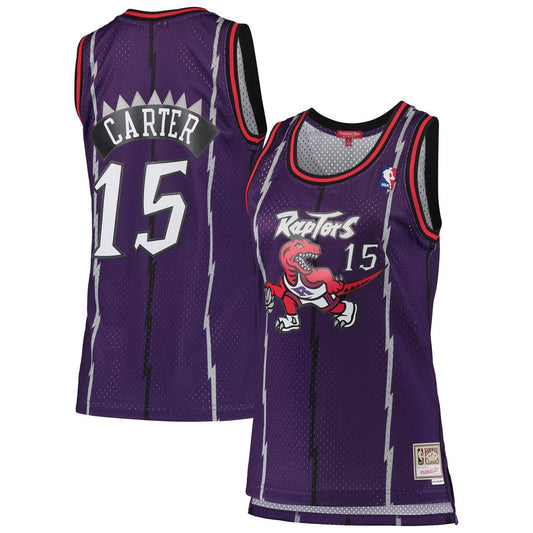 Vince Carter Toronto Raptors Mitchell & Ness Women's 1998/99 Hardwood Classics Swingman Jersey - Purple Official NBA Team Apparel Basketball Fan Gear