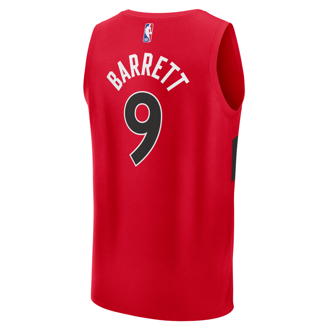 RJ Barrett Toronto Raptors Fanatics Fast Break Jersey - Red - Icon Edition Official NBA Team Apparel Basketball Fan Gear