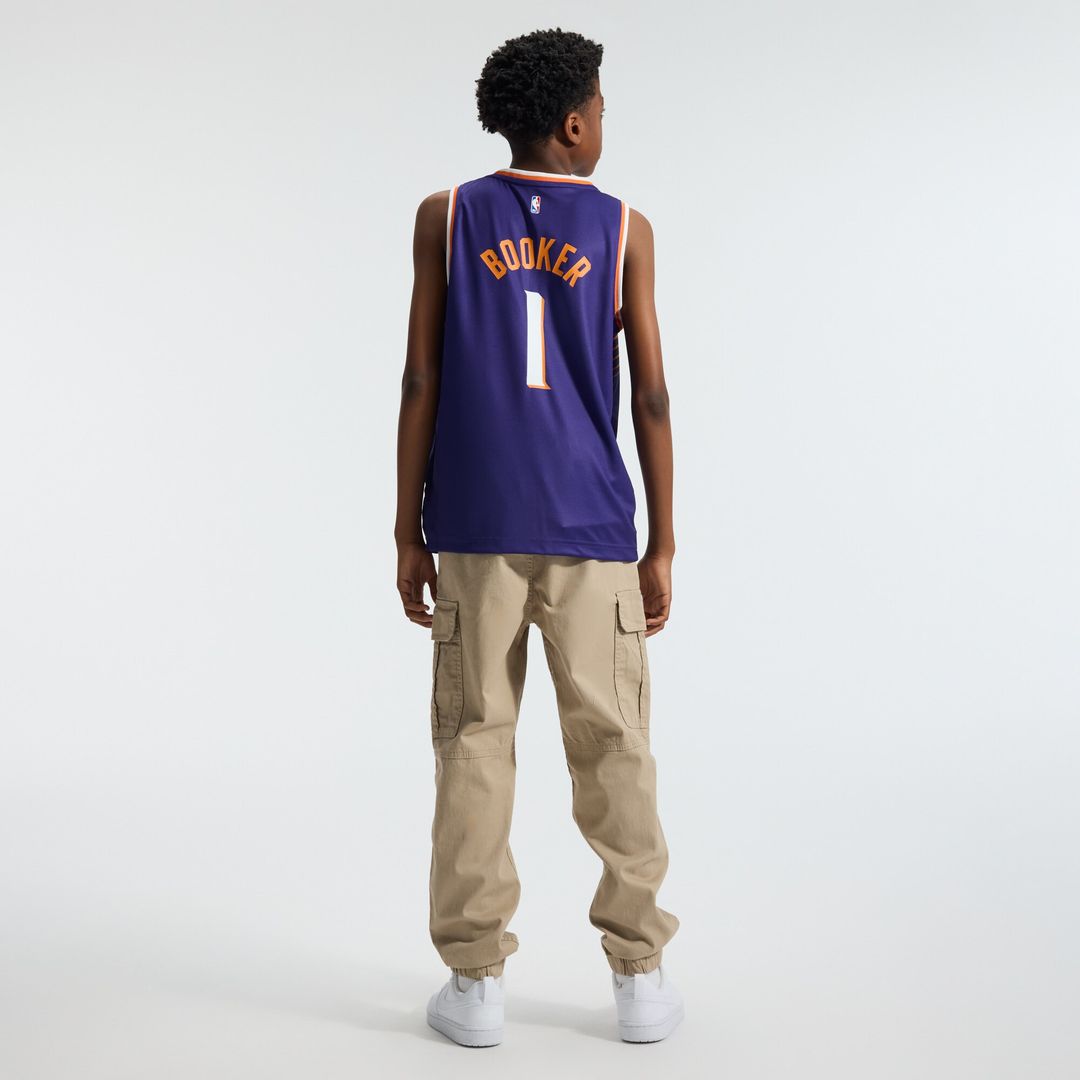Devin Booker Phoenix Suns Fanatics Youth Fast Break Replica Player Jersey - Icon Edition - Purple Official NBA Team Apparel Basketball Fan Gear