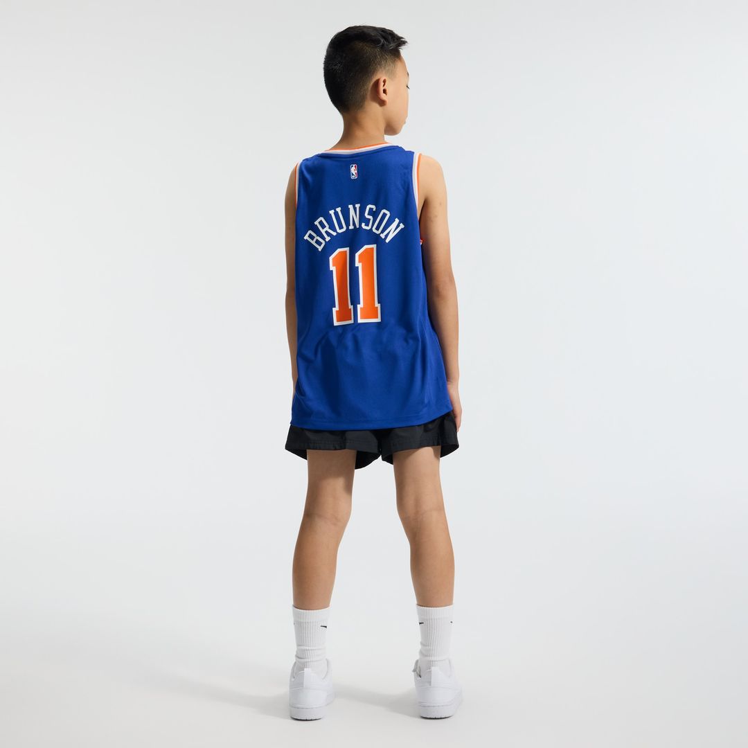 Jalen Brunson New York Knicks Fanatics Youth Fast Break Replica Player Jersey - Icon Edition - Blue Official NBA Team Apparel Basketball Fan Gear